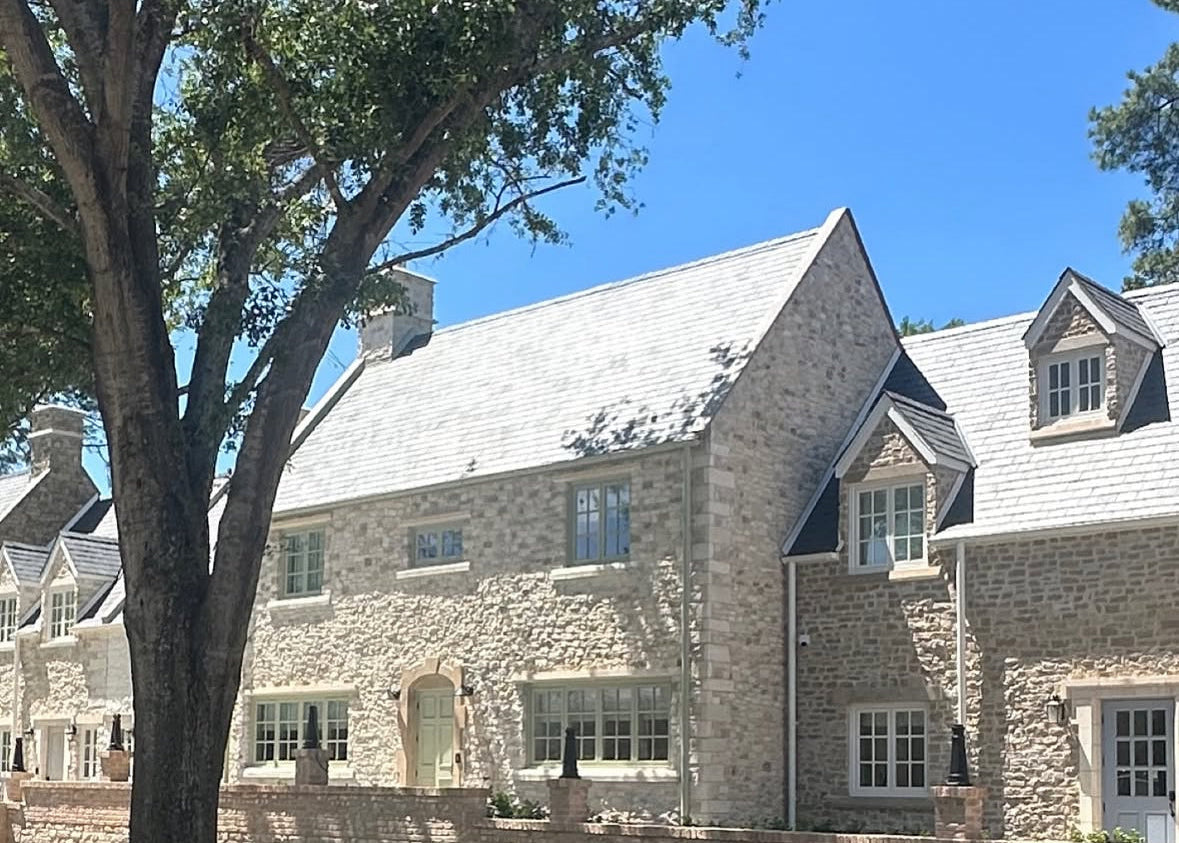 Cotswold inspired village in Texas United States of America with all interior, landscaping and exterior design by Nineteen Interiors